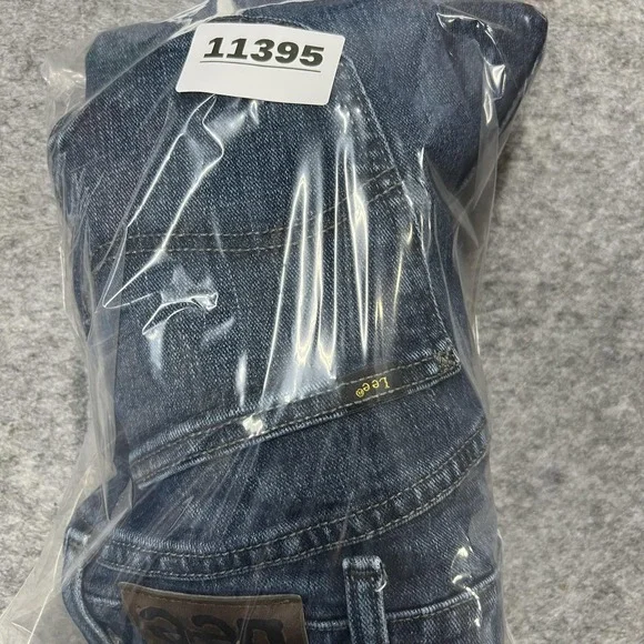 Lee Jeans Mens 38x30 Blue Straight Stretch Denim Medium Wash Pants FITS38x29 - Picture 15 of 15